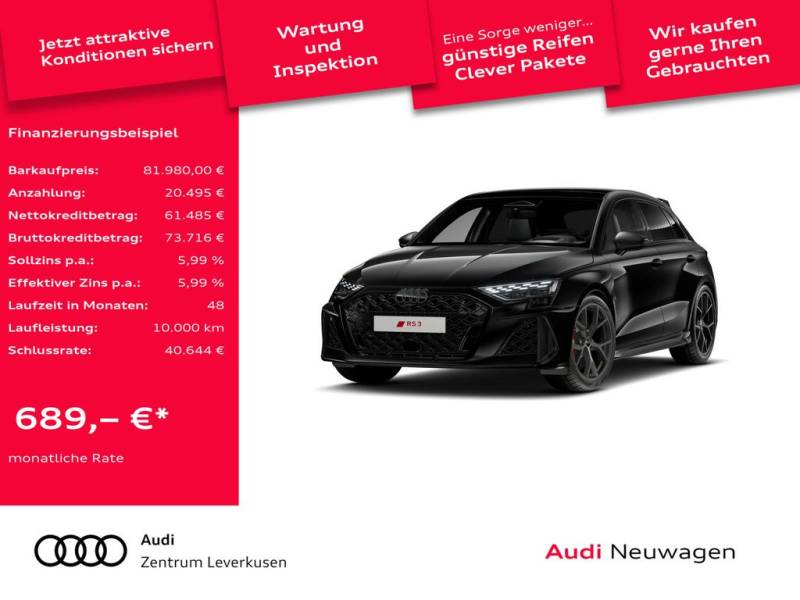 Audi RS 3 Sportback 280KM/H SPORTABGAS CARBON RAUTE