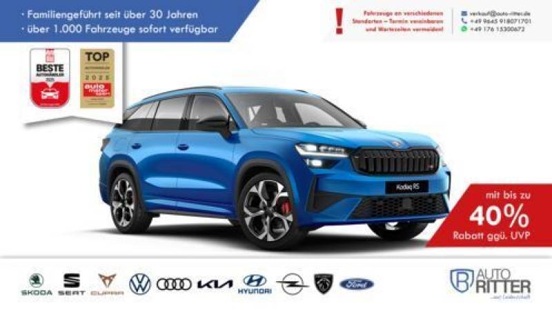 Skoda Kodiaq RS ACC-HuD-Stand-Hzg-AHK-RFK-PANO-LED-...