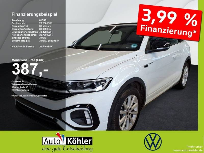 Volkswagen T-Roc Cabriolet R-Line TSi DSG Black+CarPlay+ACC