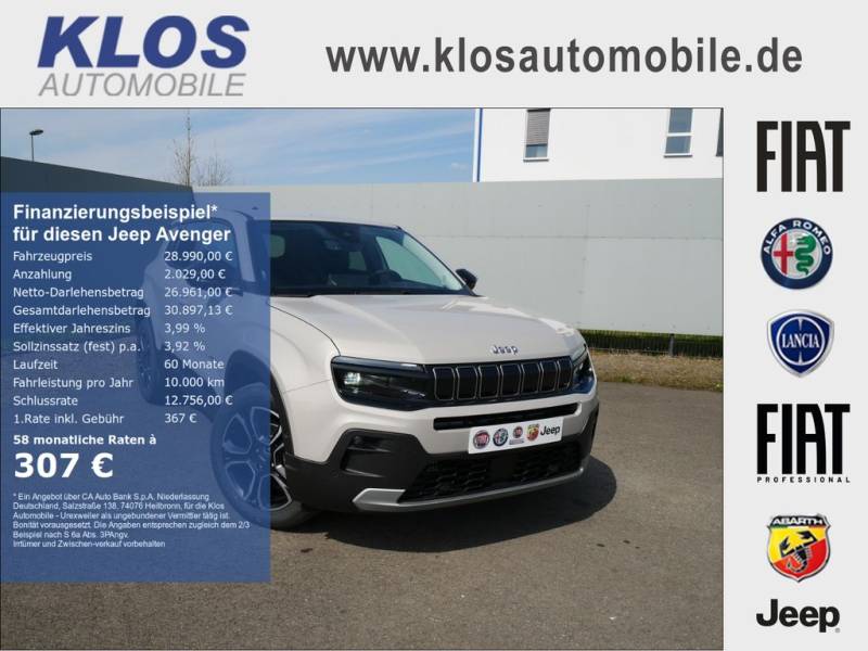 Jeep Avenger SUMMIT e-Hybrid 1.2 110 PS DCT6 NAV INFO