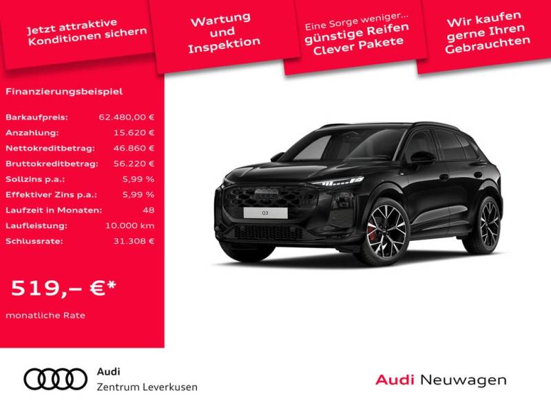 Audi Q3 TFSI S line AHK PANO HUD SONOS NAVI KLIMA SHZ
