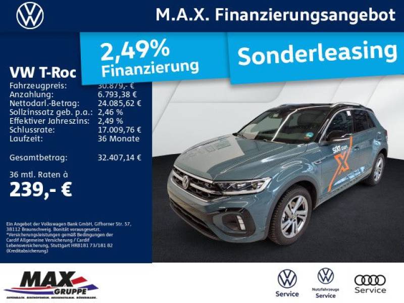 Volkswagen T-Roc 1.5 TSI R-Line LED+KAMERA+AHK+PDC+ERGO