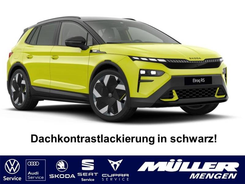 Skoda Elroq RS 84kWh Batterie Maxx-AHK-schwarzes Dach
