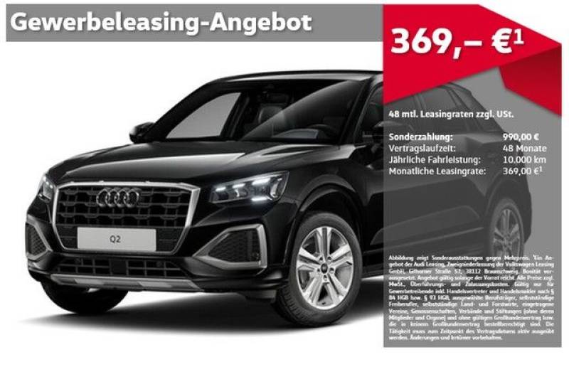 Audi Q2 advanced 35 TFSI UPE 47.720,00 EUR S line, AH