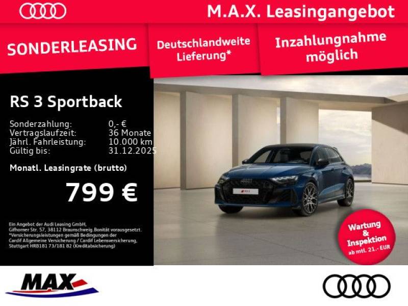 Audi RS 3 Sportback CARBON+280KM/H+MATRIX+SAGA+HUD
