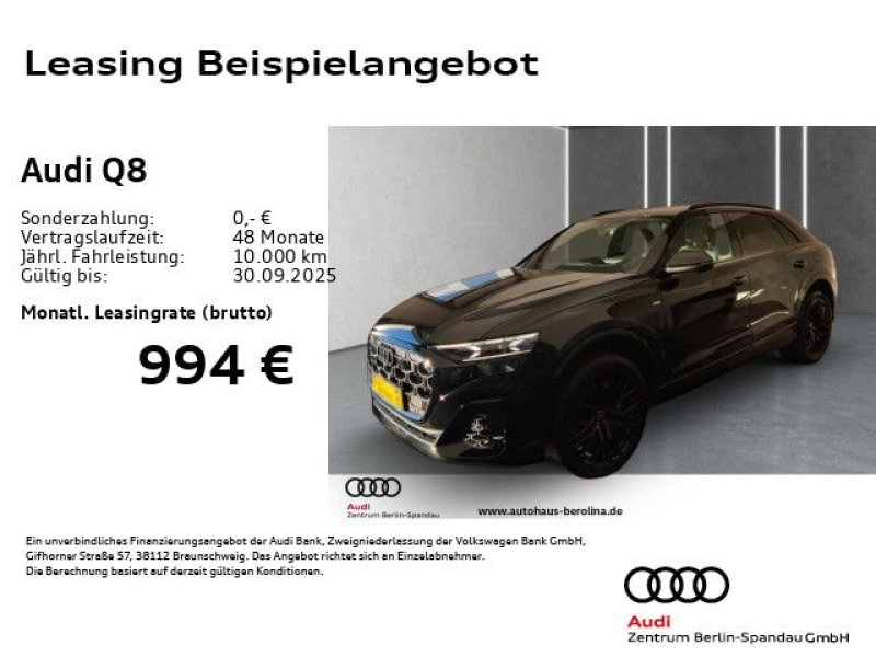 Audi Q8 55 TFSI e qu. S line tiptronic *PANO*BandO*HuD*