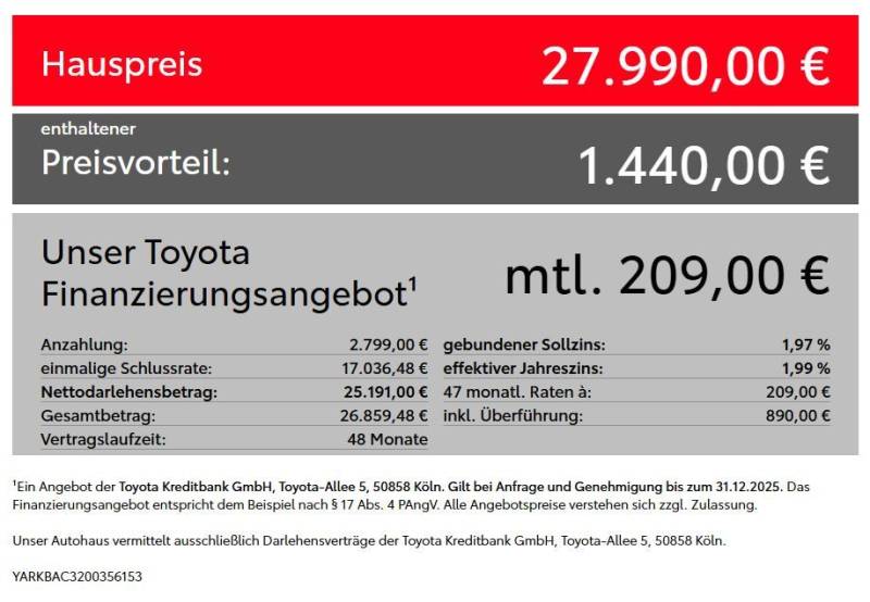 Toyota Yaris - 1,5 l Hybrid Teamplayer + Comf. Paket