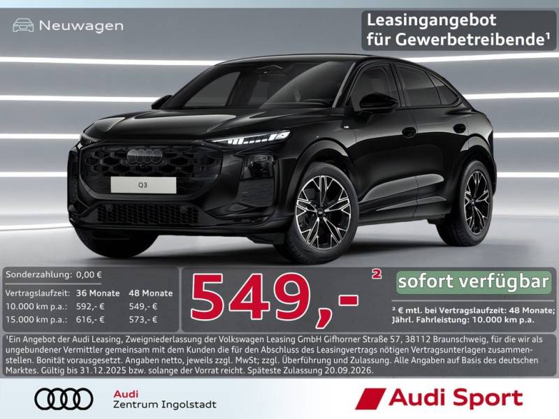 Audi Q3 Sportback TDI S tronic LED,ACC UPE 61.635,-