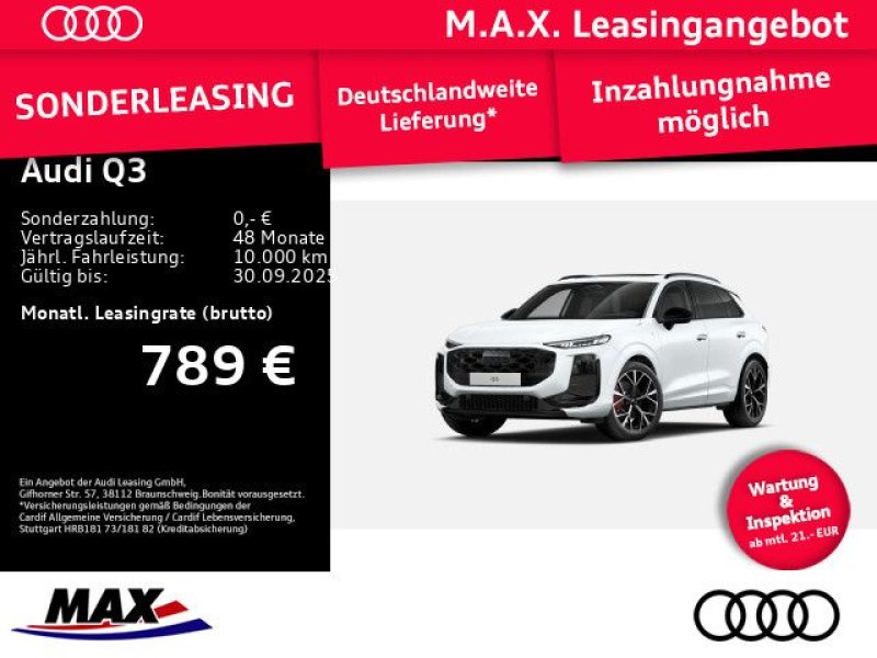 Audi Q3 S-LINE TFSI quattro 195 kW S tronic PANO+TECH