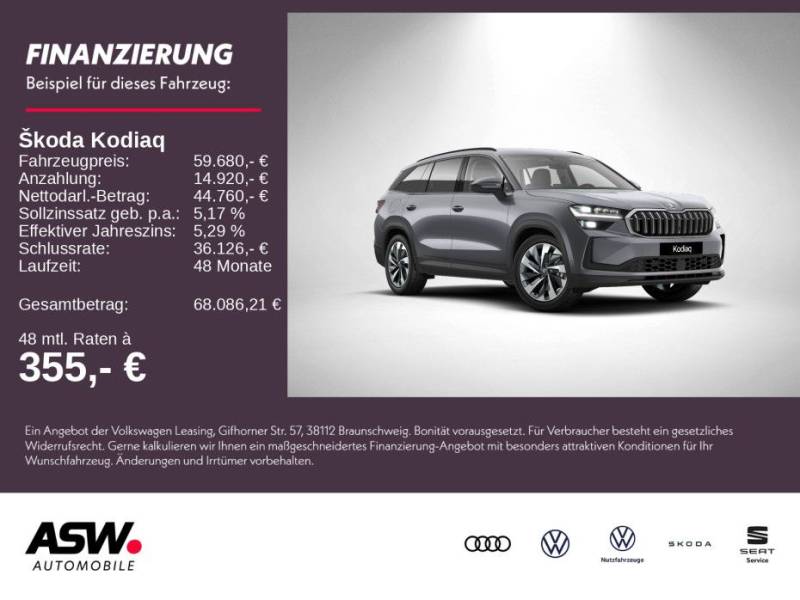 Skoda Kodiaq Selection 2,0 TDI 193PS DSG 4x4 360° AHK
