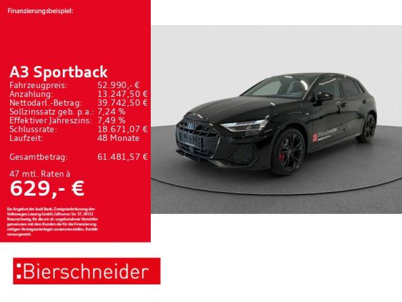 Audi A3 Sportback 45 TFSIe S-Line AHK MATRIX RFK NAVI