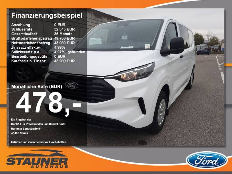 Ford Transit Custom Doka Trend 320L2 RFK Navigation