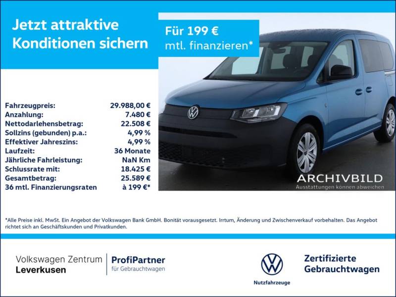 Volkswagen Caddy NAVI KAM VIRT SHZ KEYLESS PDC