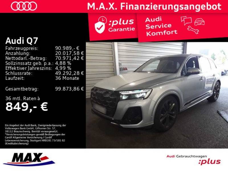 Audi Q7 50TDI QUATTRO S LINE 7-SITZER MATRIX+AHK+PANO