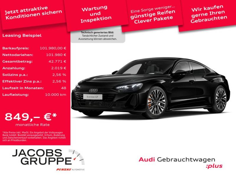 Audi e-tron GT S qu. Black/Pano/Laser/HuD/ACC/360°