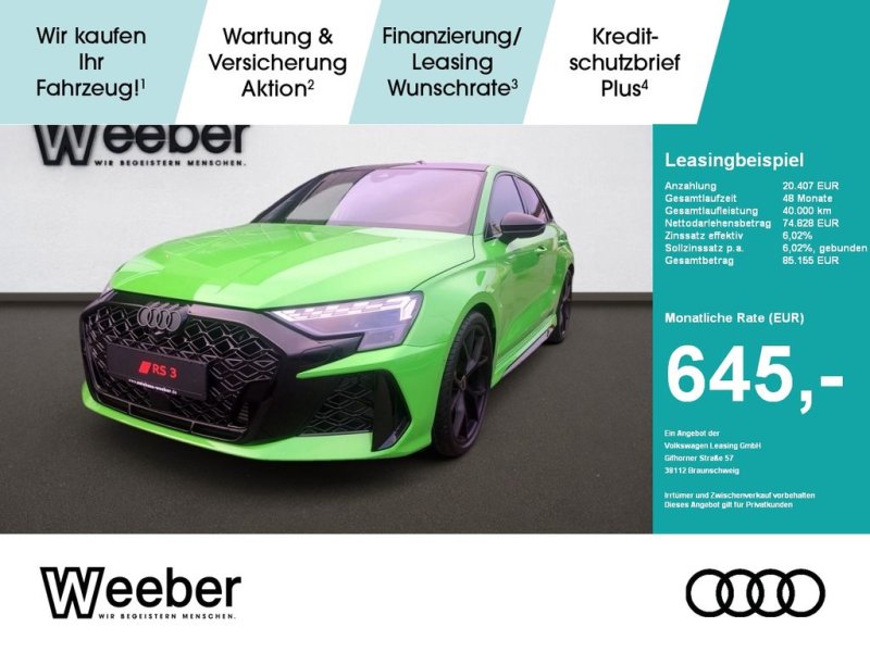 Audi RS3 Sportback quattro S-tronic HeadUp Panodach V