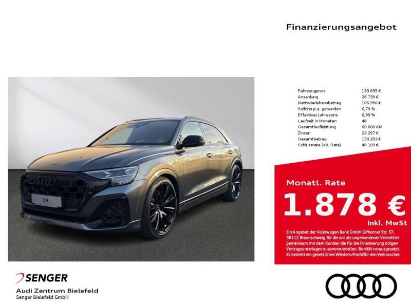 Audi Q8 SUV S line business TFSI e quattro 360 kW tip