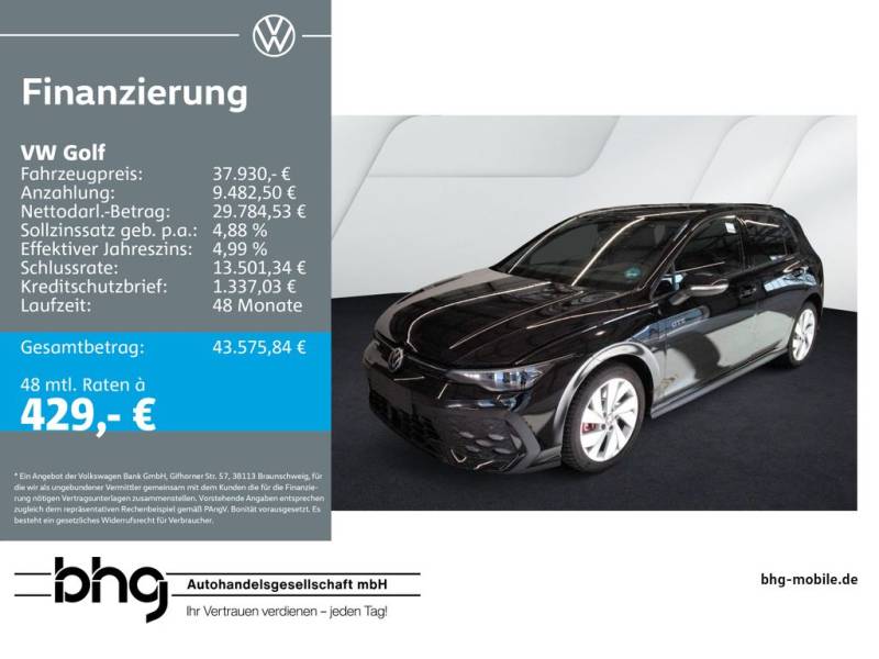 Volkswagen Golf GTE 1.5 eHybrid DSG Mode3 BlackStyle AHK HU