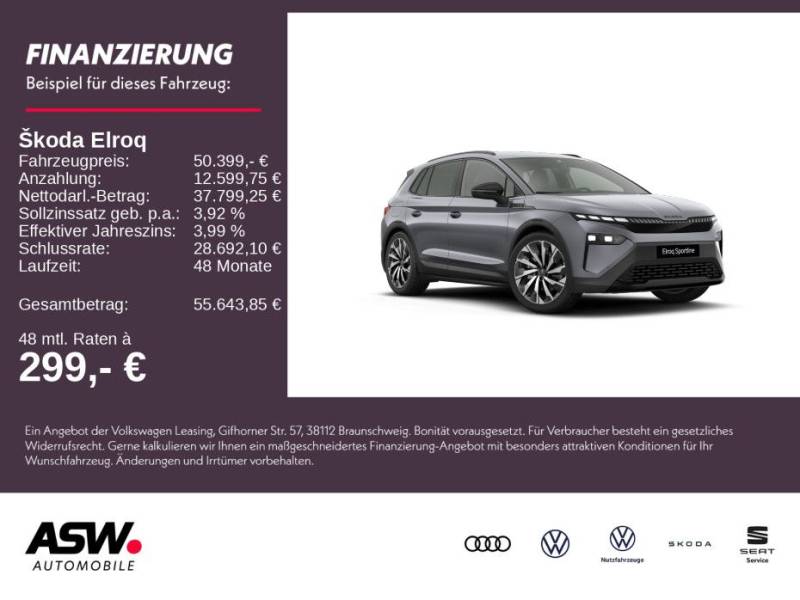 Skoda Elroq 85 Sportline 285PS ACC Head-Up CANTON AHK