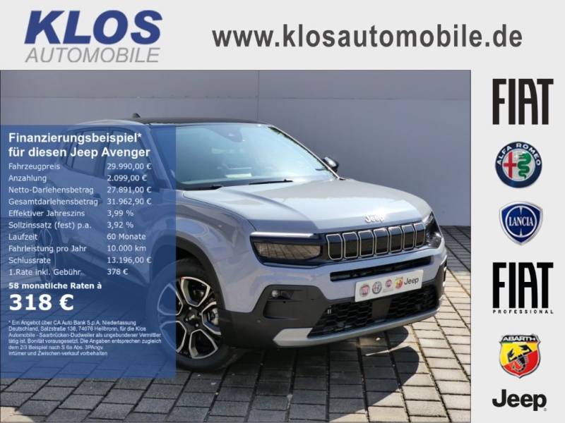 Jeep Avenger SUMMIT e-Hybrid 1.2 110 PS DCT6 SCHIEBED