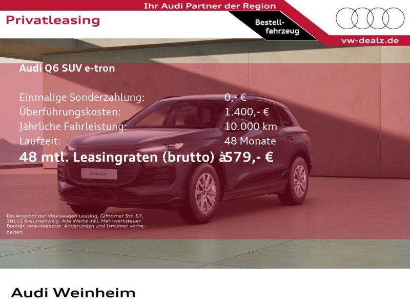 Audi Q6 SUV e-tron Audi Q6 SUV e-tron DAB Standklima
