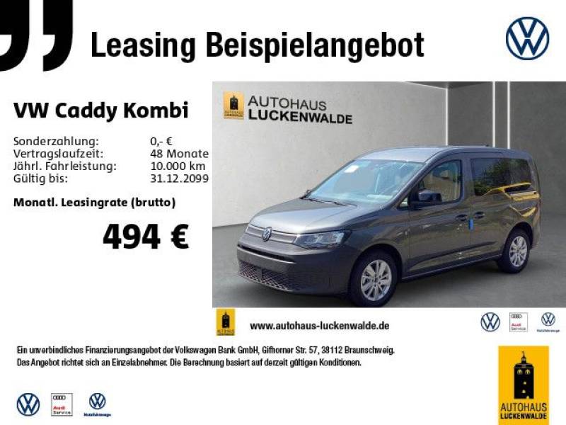 Volkswagen Caddy Kombi 2.0 TDI *AHK*R-CAM*NAV*Digi.C-Pro*