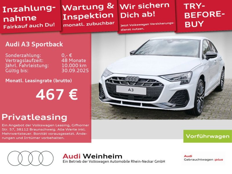 Audi A3 Sportback 35 TFSI S Line S tronic LED CarPlay