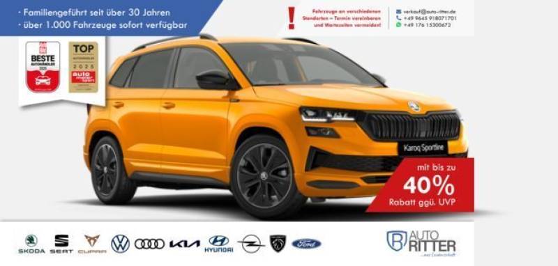 Skoda Karoq Sportline ACC-AHK-RFK-LED-Carplay-Klima...