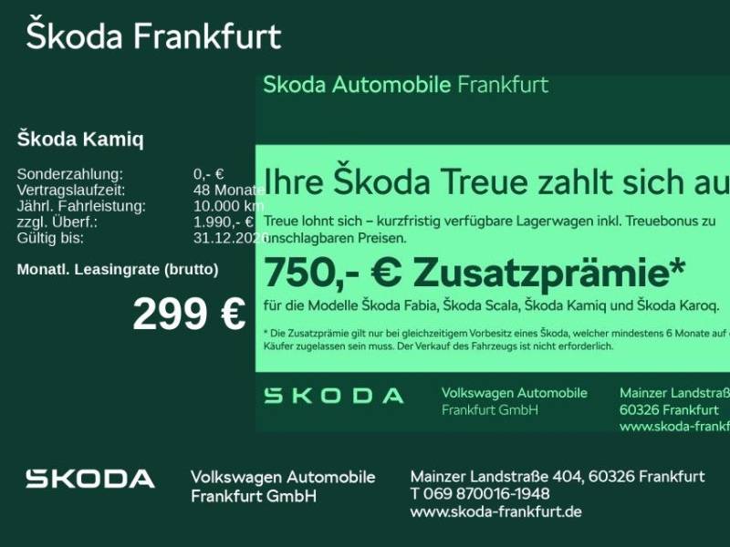 Skoda Kamiq Balance 1,5 TSI 110 kW 7-Gang-DSG zzgl. 75