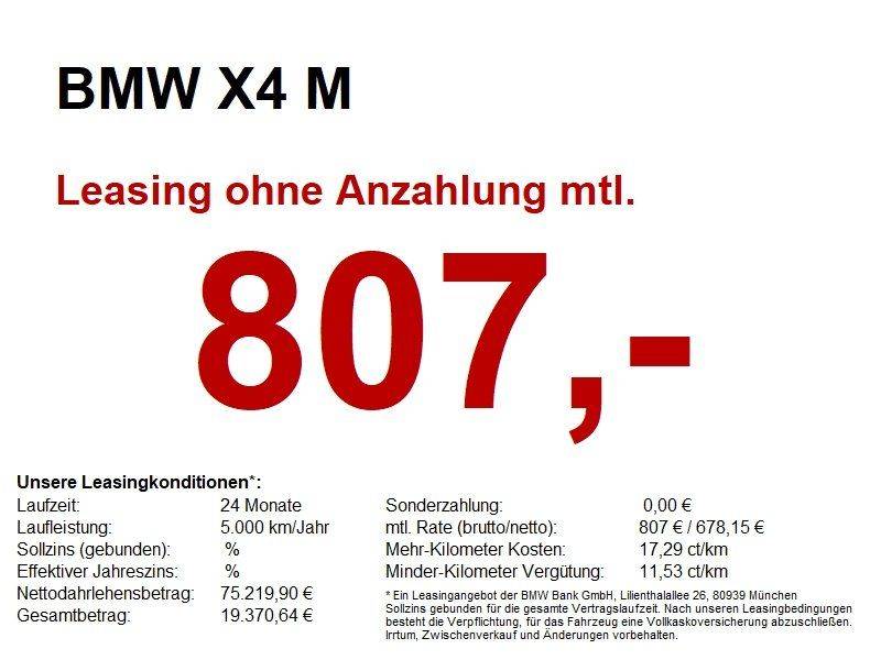 BMW X4 M Competition *PGSD.HUD.M-Sportsitze*