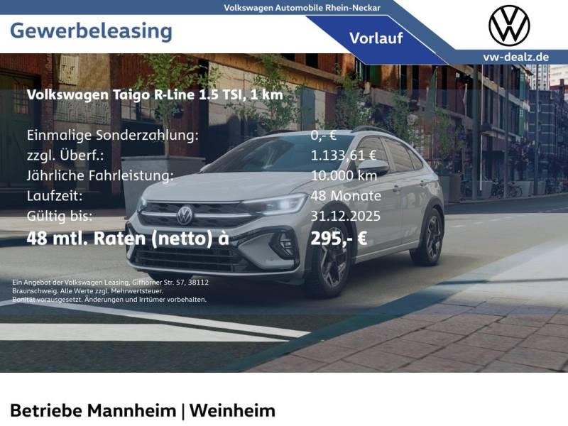 Volkswagen Taigo R-Line 1.5 TSI DSG NAVI AHK LED Allwetter