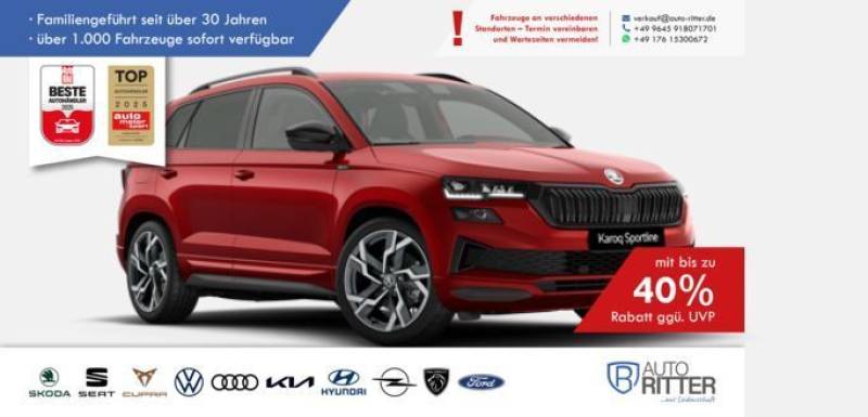 Skoda Karoq Sportline ACC-AHK-RFK-PANO-LED-Carplay-...