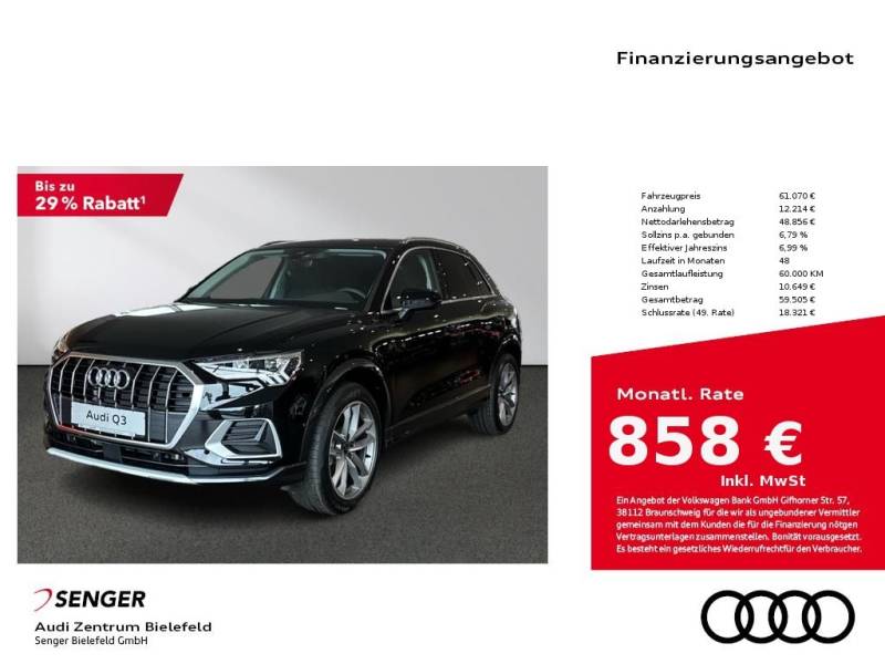 Audi Q3 advanced 35 TDI Digitales Cockpit Kamera LED