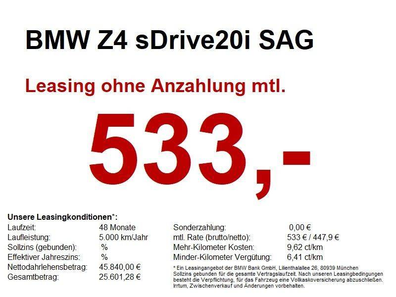 BMW Z4 sDrive20i SAG M Sport HUD/ACC/LED+/CAM/MEMO