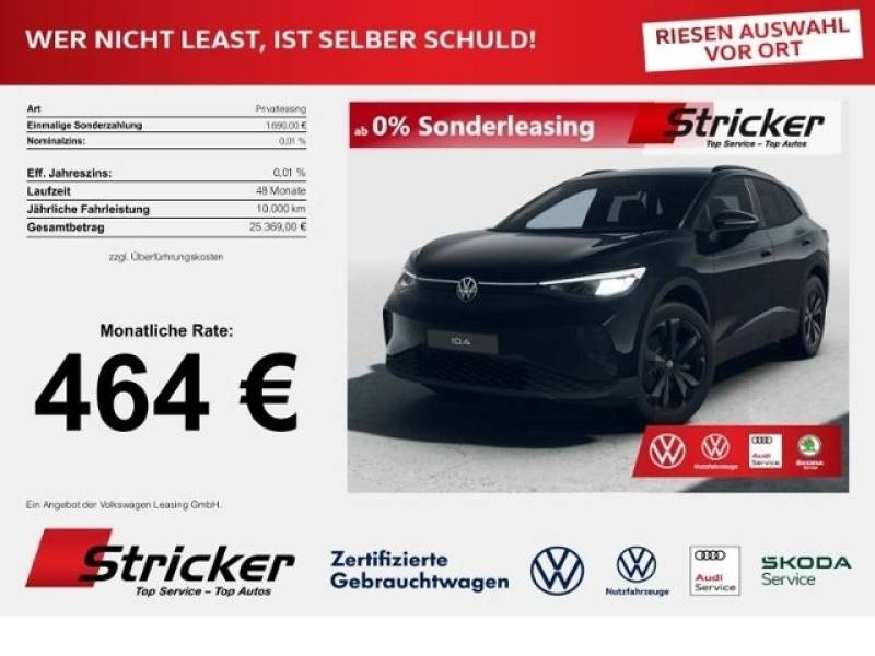 Volkswagen ID.4 Pure BLACK EDITION 464,- mtl Navi Side Ass