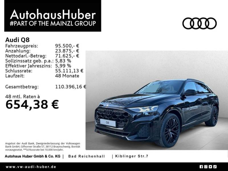 Audi Q8 SUV TDI quattro S line MATRIX PANO AHK Luftf.