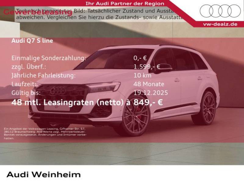 Audi Q7 SUV S line TFSI e quattro 360 kW tiptronic