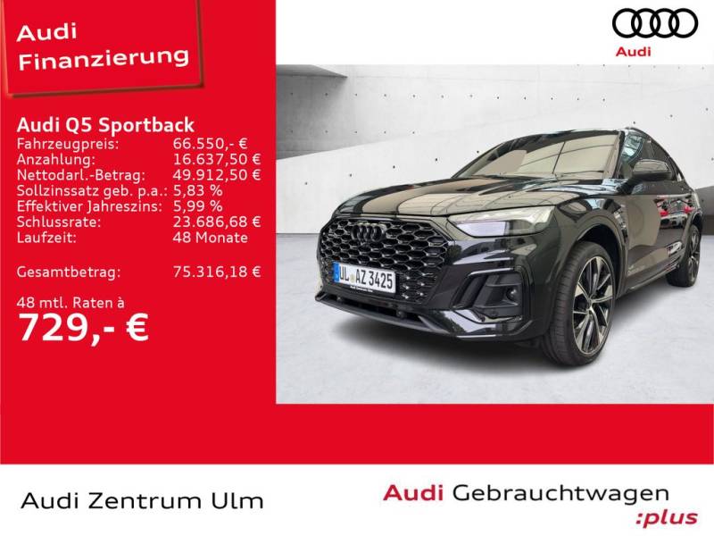 Audi Q5 Sportback S line 40 TDI quattro AHK PANO 360°