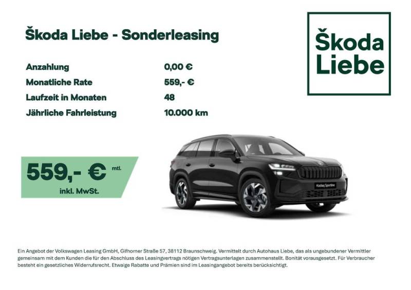 Skoda KODIAQ iV HYBRID SPORTLINE RÜCKFAHRKAMERA + SHZ