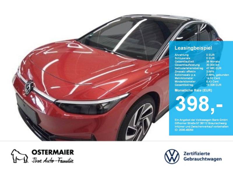 Volkswagen ID.7 PRO 286PS NP.75T ACC.5J-G.WÄRMEPUMPE.AHK.AR