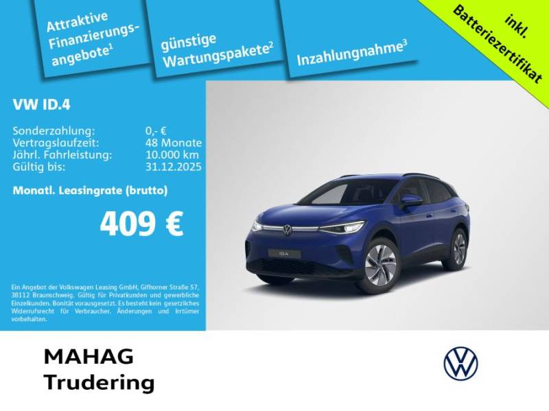 Volkswagen ID.4 Pro 210kW WärmePu CCS AHK IQ.Light Navi Par