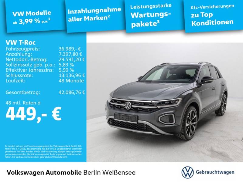Volkswagen T-Roc Style*1.5TSI 110 kW DSG*19 ZOLL*LED