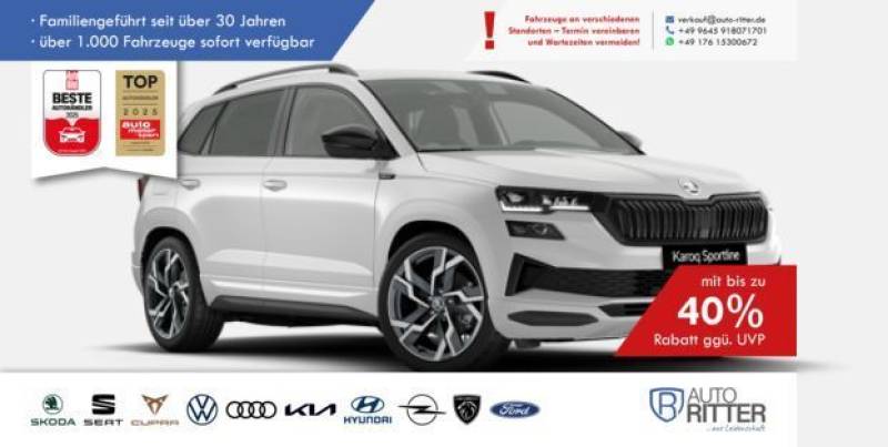 Skoda Karoq Sportline ACC-AHK-RFK-PANO-LED-Carplay-...