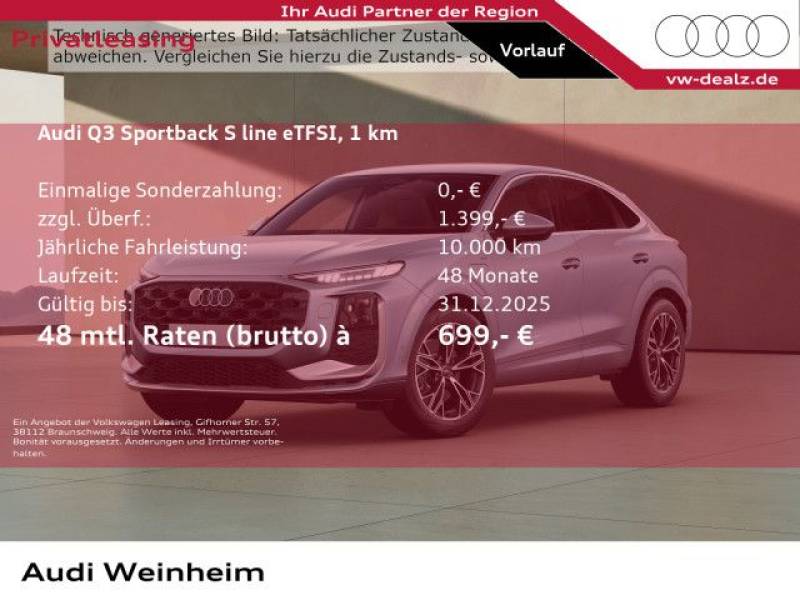 Audi Q3 Sportback e-hybrid S tronic