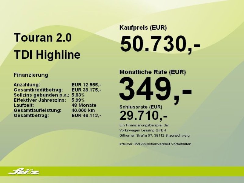 Volkswagen Touran 2.0 TDI Highline *7-SITZER*AHK*PANO*