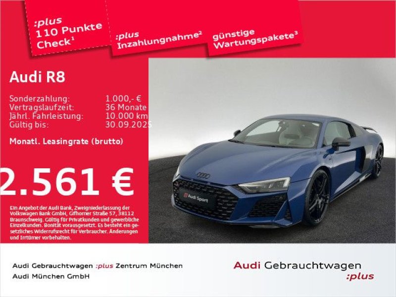 Audi R8 Coupé V10 performance qu. BandO/Kamera/Carbo