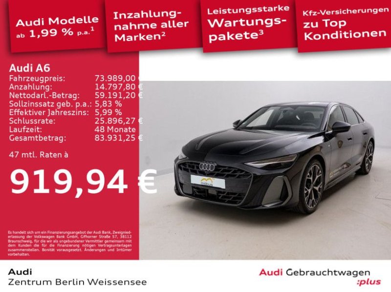 Audi A6 2.0 TDI Limousine quattro S-LINE*360°*PANO