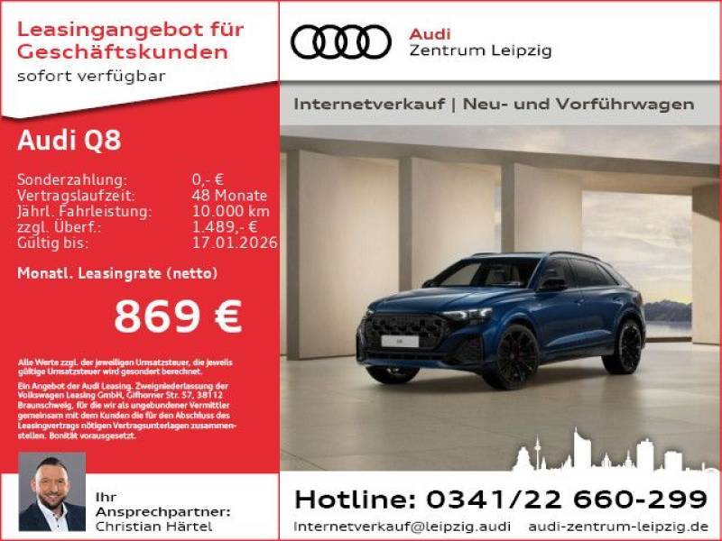 Audi Q8 SUV TDI qu. OLED*HuD*Pano*StHz*AHK*Carbon*23*