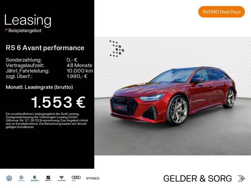 Audi RS 6 Avant performance StHzg*Carbon*RS-Dynamik+
