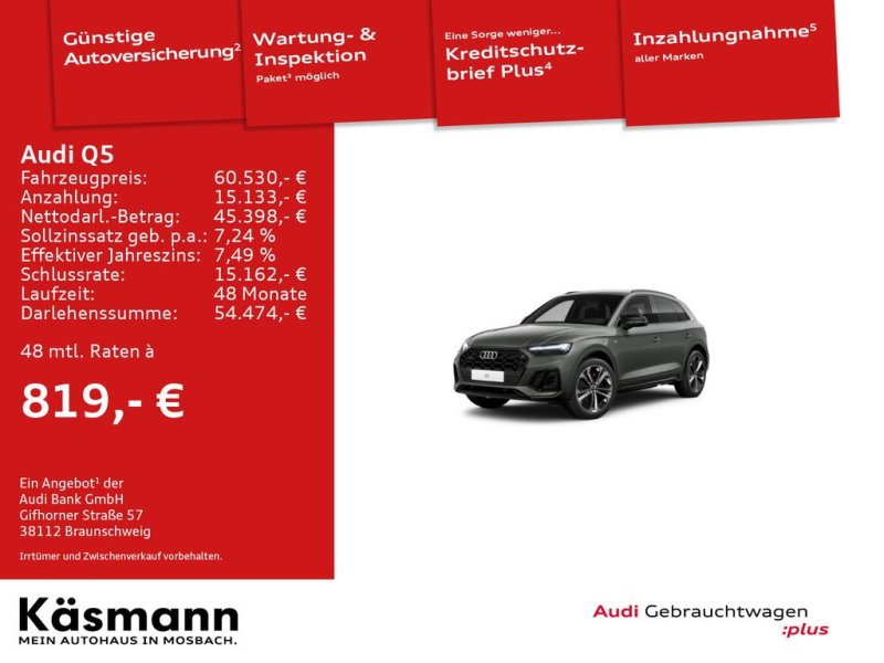 Audi Q5 S line 40TDI qu 2x S line MATRI X AHK KAM